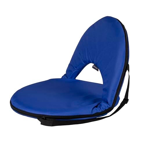 STANSPORT - Go Anywhere Multi-fold Comfy Padded Floor Chair With Back Support (Gray) ,20.5" L x 21.5" W x 17" H - Image 1