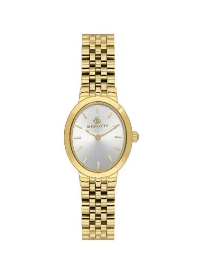 BIGOTTI Bigotti - Quotidiano Women Watch | Stainless SteelBrass Case | Analog | Oval Dial | Mineral Glass | Japanese Quartz | Water Resistant 30 Meters