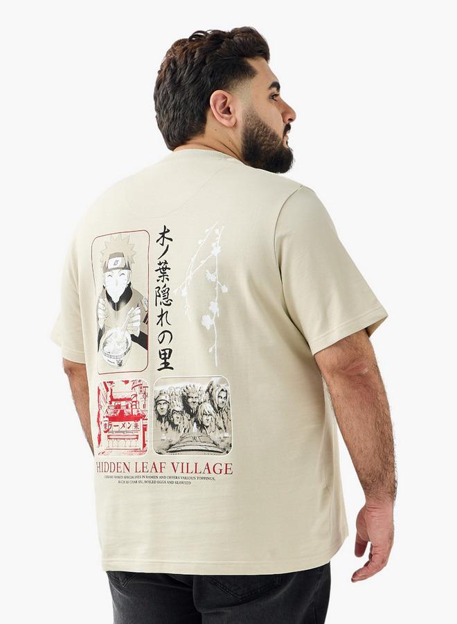 Maxim Men Regular Fit Crew Neck Short Sleeves Naruto Shippuden Print T-shirt - Image 1