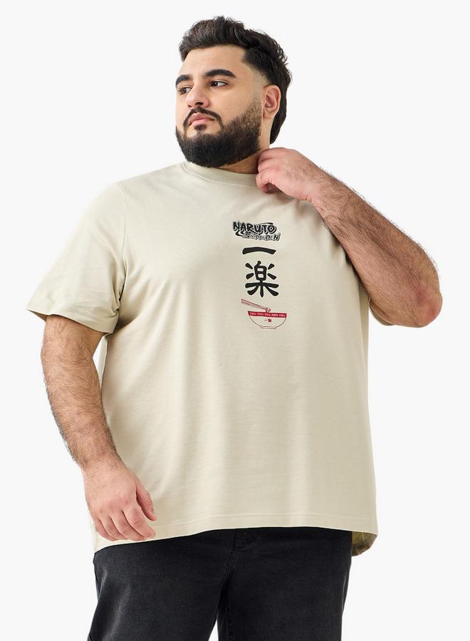 Maxim Men Regular Fit Crew Neck Short Sleeves Naruto Shippuden Print T-shirt - Image 3