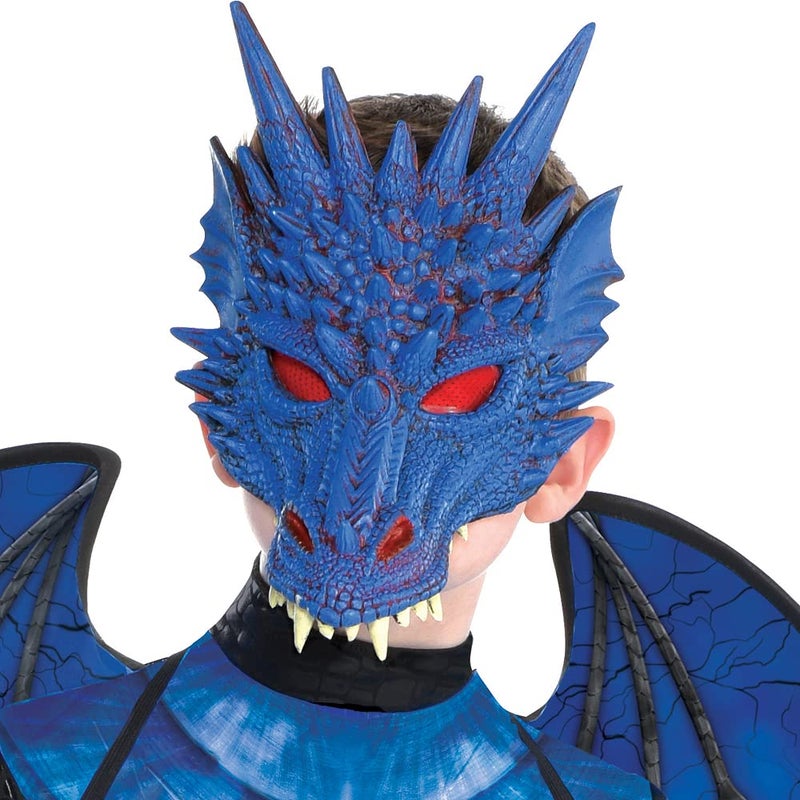 Amscan Deadly Dragon Costume for Boys, Includes Jumpsuit, Tail, and Mask, Large - Image 2