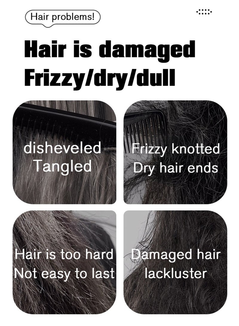 Hair Straightener Brush, Ionic Hair Straightening Comb for Women, 10s Fast Heat & Temp Set (140-230°C), LED Display/Anti-Scald - Image 4