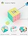 Vdealen Speed Cube Set 2x2x2 3x3x3 Pyramid Magic Cube Set Puzzle Cube Toys Birthday Party Christmas Stocking Stuffers Gift for Kids Teens AdultsMacaron Stickerless - Image 4