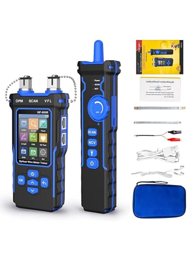 NOYAFA NF-8508 Network Cable Tester with Optical Power Meter VFL/CAT5/CAT6/RJ11 Cable Toner Ethernet Cable Tester, Length Measurement, RJ45 Network Tester for Telephone, PoE Tester Wire Tracer Fiber Tester  - Image 5