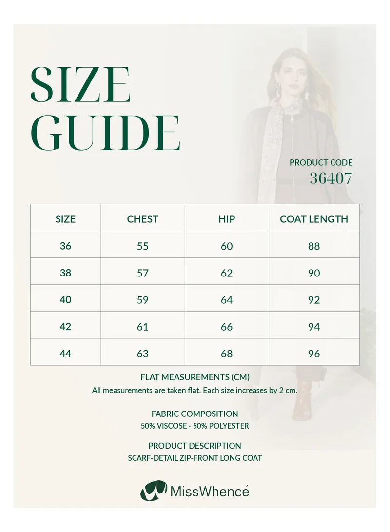 MissWhence  Shirt-Style Long Coat - Brown for Women | Best Price UAE