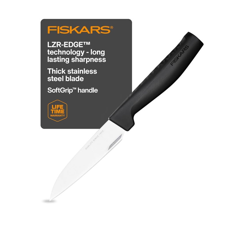 FISKARS Handle Plastic with Softgrip Blade Japanese Stainless Steel Hard Edge Paring Knife 1051762 - Image 1