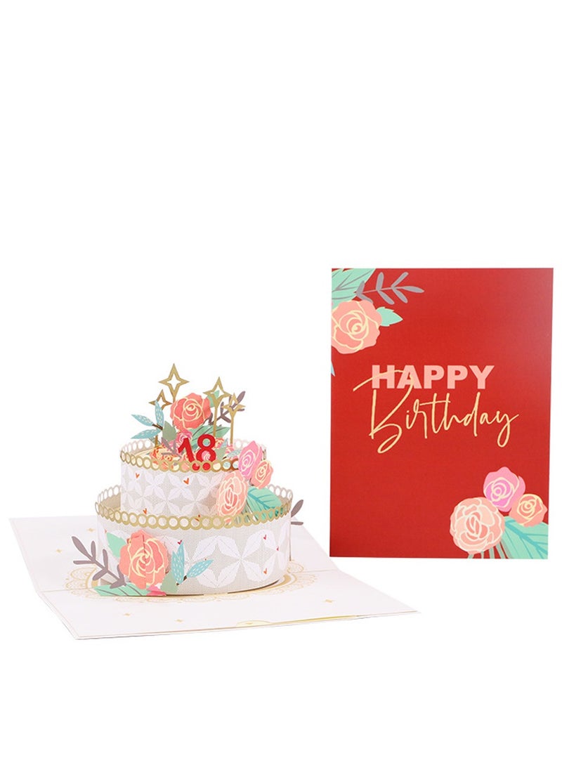 Al Aoyama Al Aoyama Signature Paper Wonder 3D Pop Up Birthday Card for Kids Men and Women  - Image 1