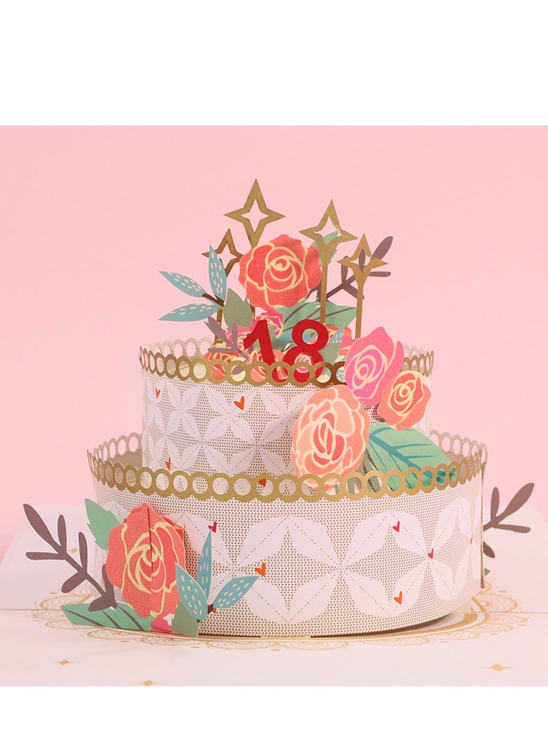 Al Aoyama Al Aoyama Signature Paper Wonder 3D Pop Up Birthday Card for Kids Men and Women  - Image 2