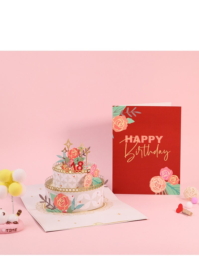 Al Aoyama Al Aoyama Signature Paper Wonder 3D Pop Up Birthday Card for Kids Men and Women  - Image 3