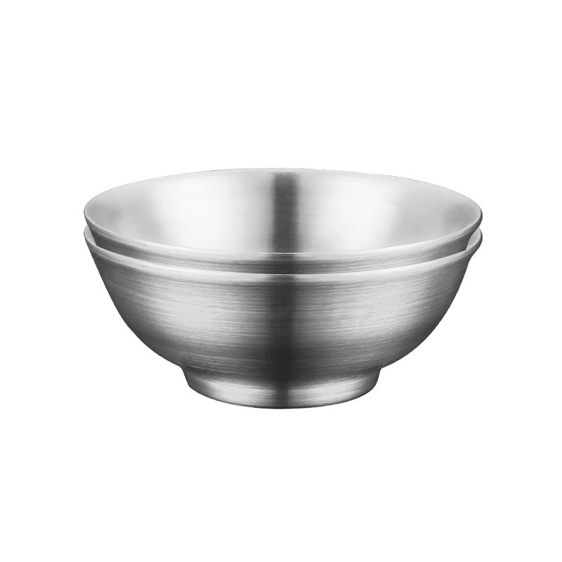 IMEEA Large Soup Bowls 54 Oz Salad Bowl Double Wall Insulated SUS304 Stainless Steel Serving Bowls for Ramen, Pasta, Snacks â€“ Set of 2 - Image 1