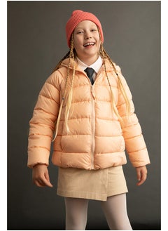 Girl Orange Coat