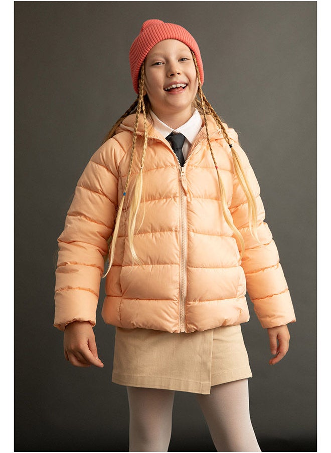 DeFacto - Girl Orange Coat - Image 1