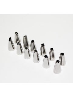 K Kudos Enterprise K Kudos Enterprise Cake Decorating Set Frosting Icing Piping Bag Tips with Reusable and Washable Steel Nozzles Assorted 12 Pcs  - Image 2