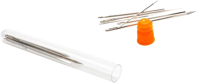 HEKISN Professional Large-Eye Leather Stitching Needle with 3 Different Sizes for Leather Projects with Storage Container (9 Pieces) - Image 4