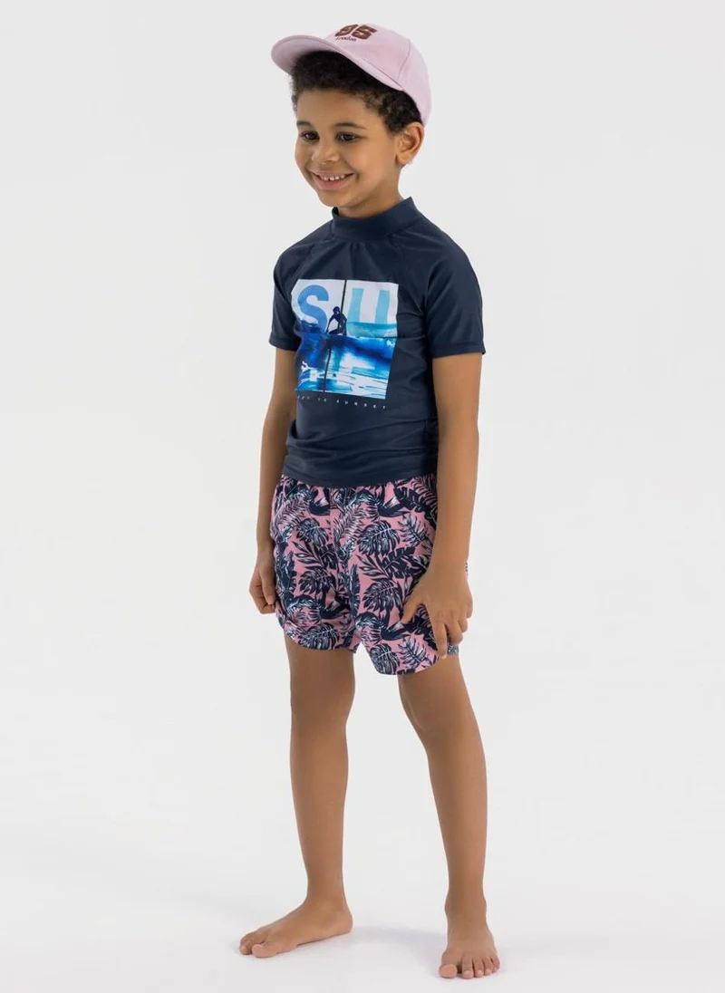 مينوتي Teens Short Sleeve Rash Top
