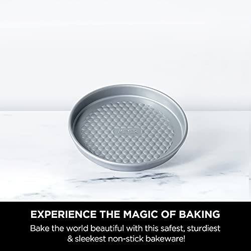 Meyer Bakemaster Carbon Steel Non Stick Pie Tin | Tart Pan | Pie Dish | Cake Tins for Baking | Baking Essentials | Cake Pan | Nonstick Bakeware | Pizza Tray, 20cm, Grey - Image 2