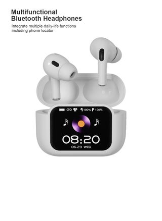TWS Bluetooth 5.4 Wireless In-Ear Headphones with 29 Lifestyle Features – Dual-Mode for Music & Gaming, Find My Earbuds, GPS, Remote Camera Control, Message Sync, Women’s Health Monitoring, and Ultra-Low Latency Stereo Bluetooth Earbuds with Touchscreen Display - pzsku/Z101EAFF789BBF0F52B29Z/45/1742287295/db6efc98-a82a-424a-813a-ea192085f95e