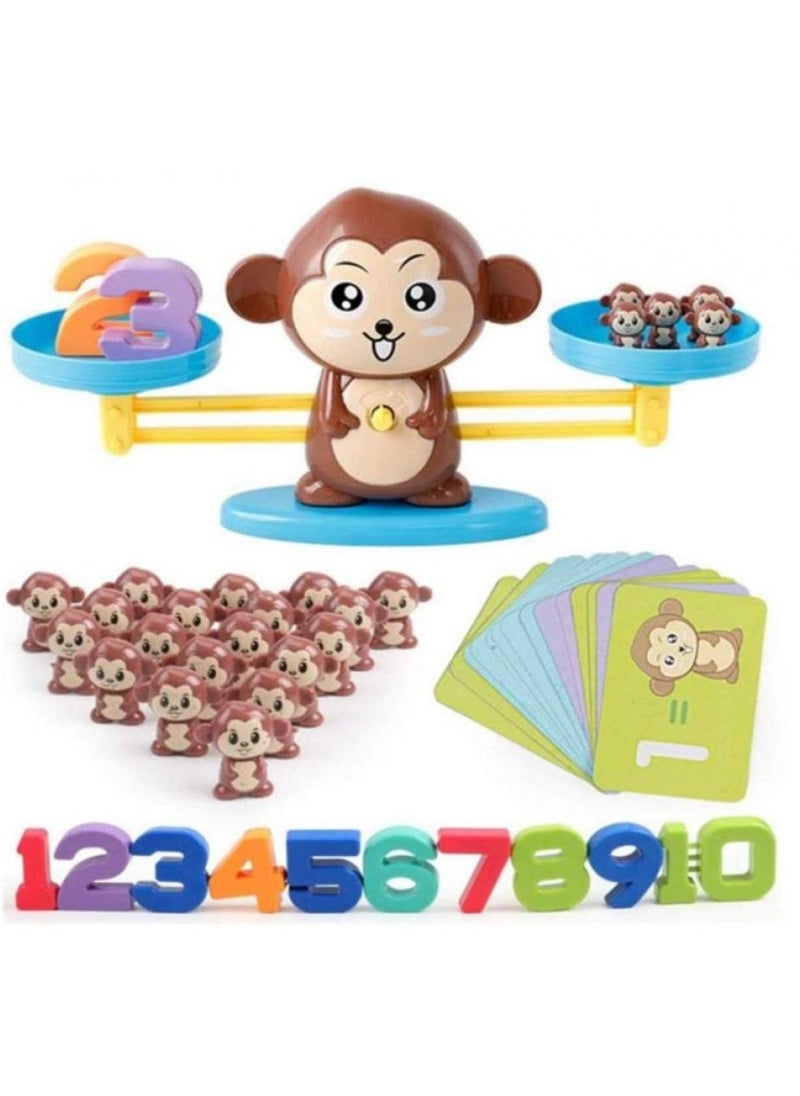AIWANTO Monkey Math Game Kids Number Counting Weight Balance Games Toys for Education Learning Maths Playing Fun  - Image 1