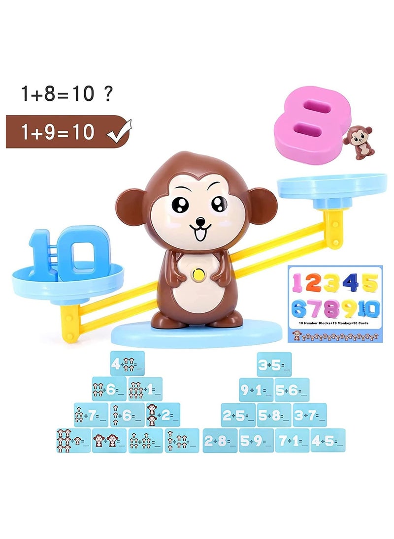 AIWANTO Monkey Math Game Kids Number Counting Weight Balance Games Toys for Education Learning Maths Playing Fun  - Image 2