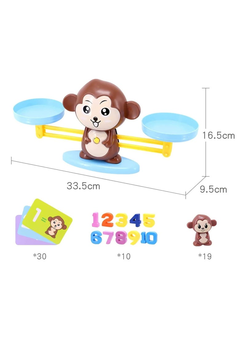 AIWANTO Monkey Math Game Kids Number Counting Weight Balance Games Toys for Education Learning Maths Playing Fun  - Image 4