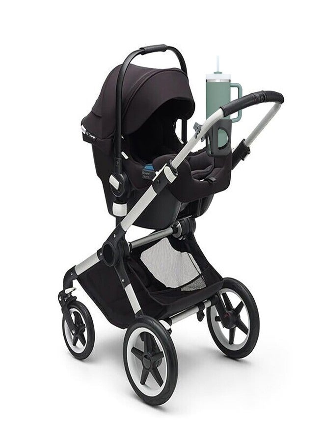Digital Nc New Cup Holder Compatible with Bugaboo. A Solid Super Secure Fit. 360 Degrees Rotatable. Anti-Shake Spill Resistant. (Black) - Image 1