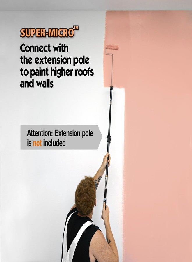 ROLLINGDOG 6 inch Long Paint Roller - Microfiber Rollers for Painting Walls and Ceilings, for Smooth to semi Smooth Surfaces - Image 3
