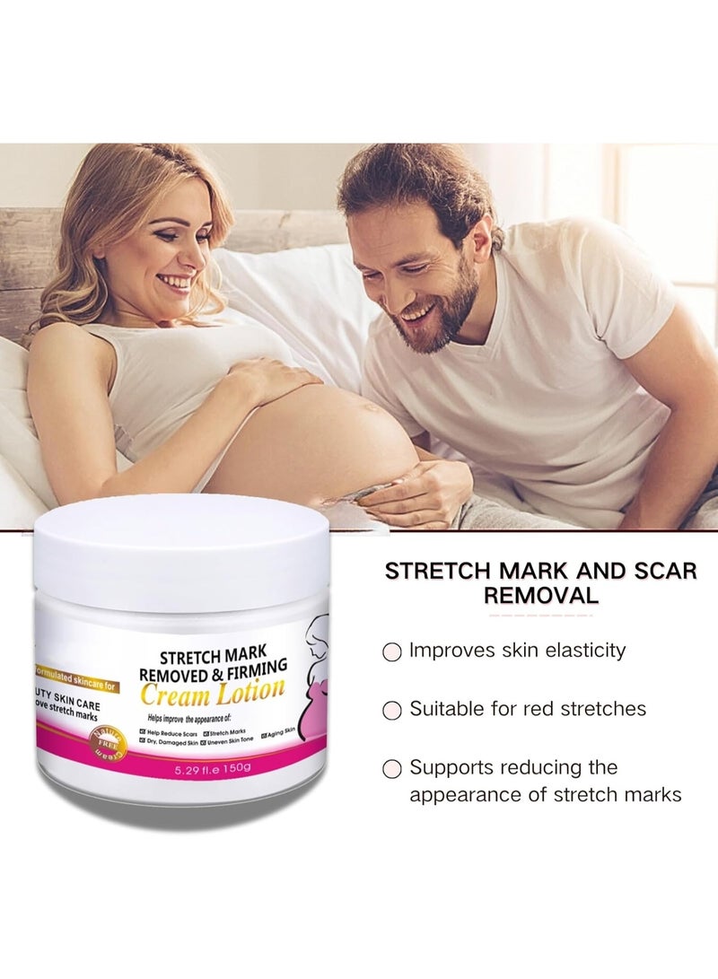 SYOSI Scar Removal and Stretch Mark Cream, Pregnancy & Anti-Aging Moisturizer for Effective Scar Repair – Silicone Scar Gel (150g) for New and Old Scars, Including C-Section, Stretch Marks - Image 2