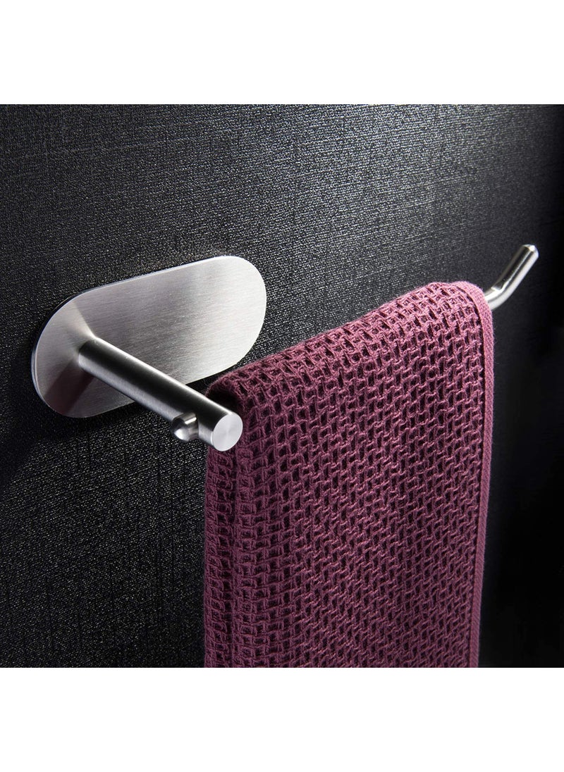 DOCOSS - DOCOSS-Self Adhesive Towel Ring Stainless Steel Napkin Towel Hanger for Washbasin Anti Rust Strong Sticker Towel Holder for Bathroom Napkin Holder,Bathroom Accessories (Satin) - Image 1