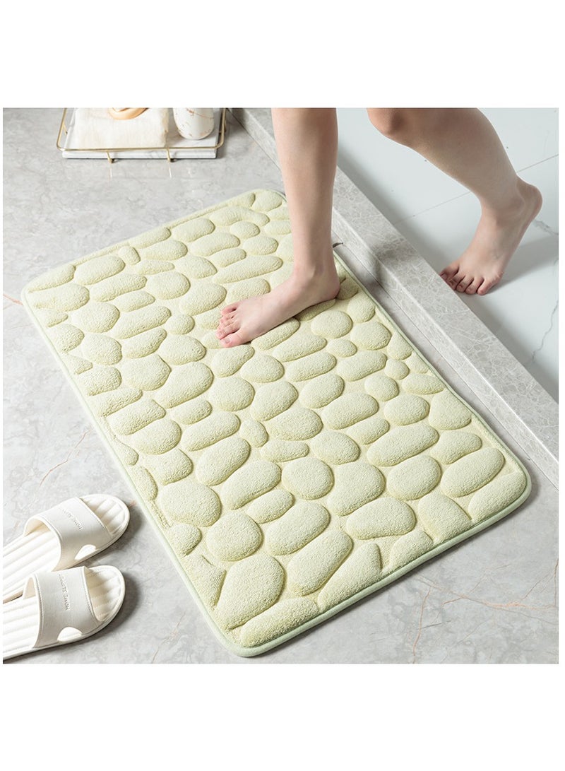 Bluejw سجادة مدخل مطبوعة بحجم 50x80 سم من الحجر الطبيعي، سجادة حمام بسيطة، سجادة امتصاص الرياح، سجادة مضادة للانزلاق، سجادة أرضية