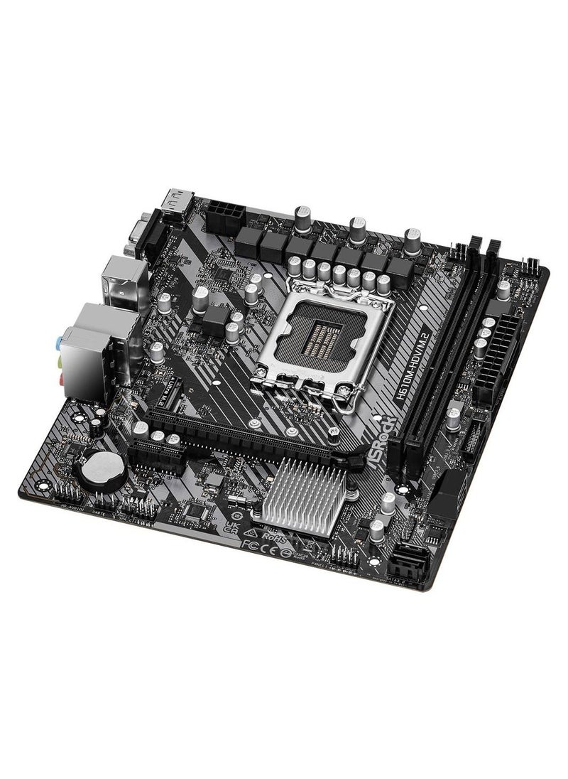 ASRock ASRock H610M-HDV/M.2 R2.0 Intel 600 Series mATX Motherboard  - Image 4