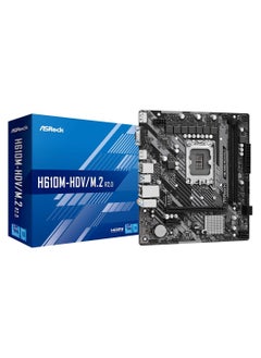 ASRock ASRock H610M-HDV/M.2 R2.0 Intel 600 Series mATX Motherboard  - Image 1
