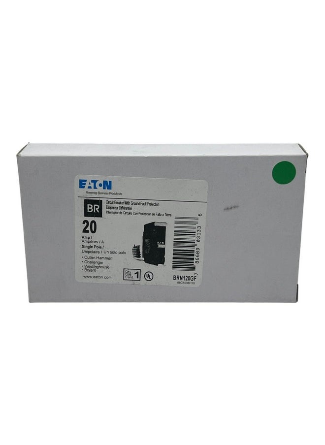 Eaton EATON BRN120GF Br Gfci, 5ma, 1 Pole, 10kaic, 20a, Pigta 