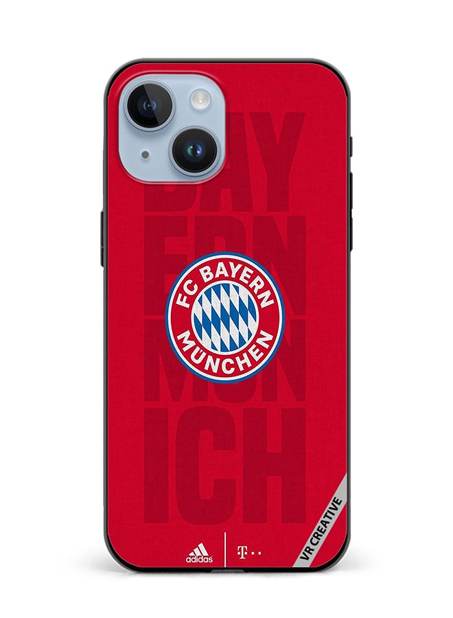 VR CREATIVE Protective Case Cover For Apple iPhone 15 Plus Fc Bayern Munich Design Multicolour - Image 1