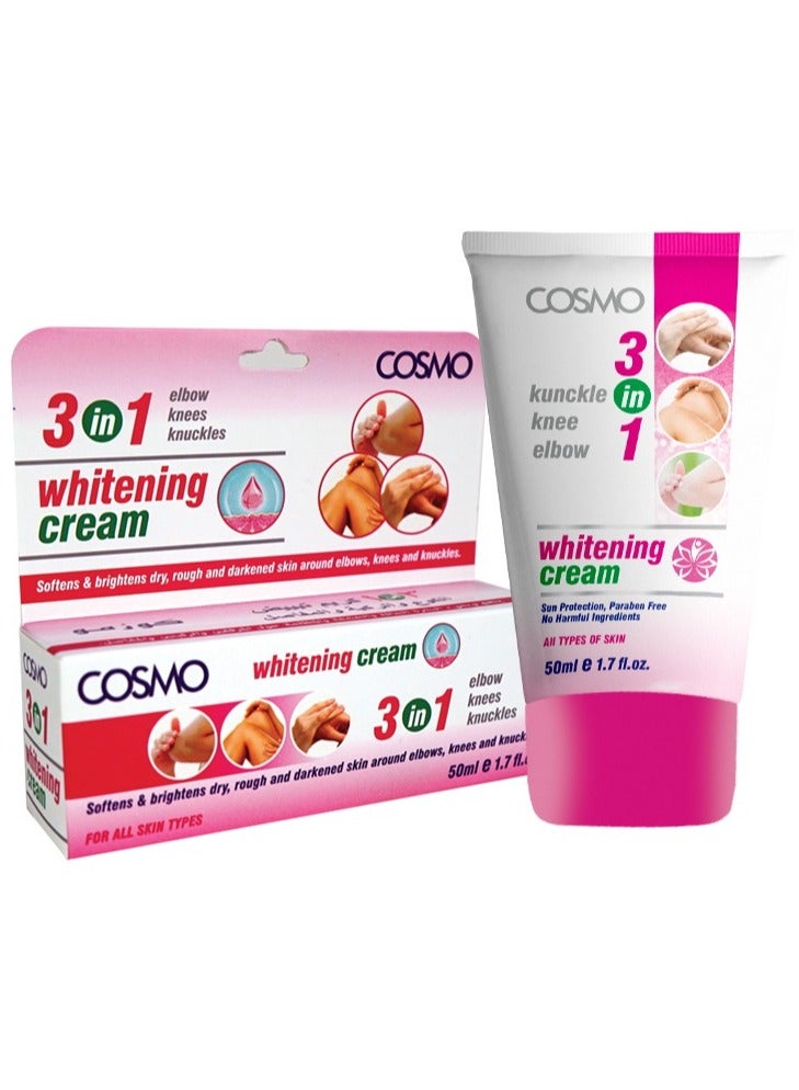 COSMO كريم تبييض الركبتين والكوع 3 في 1 50 مل