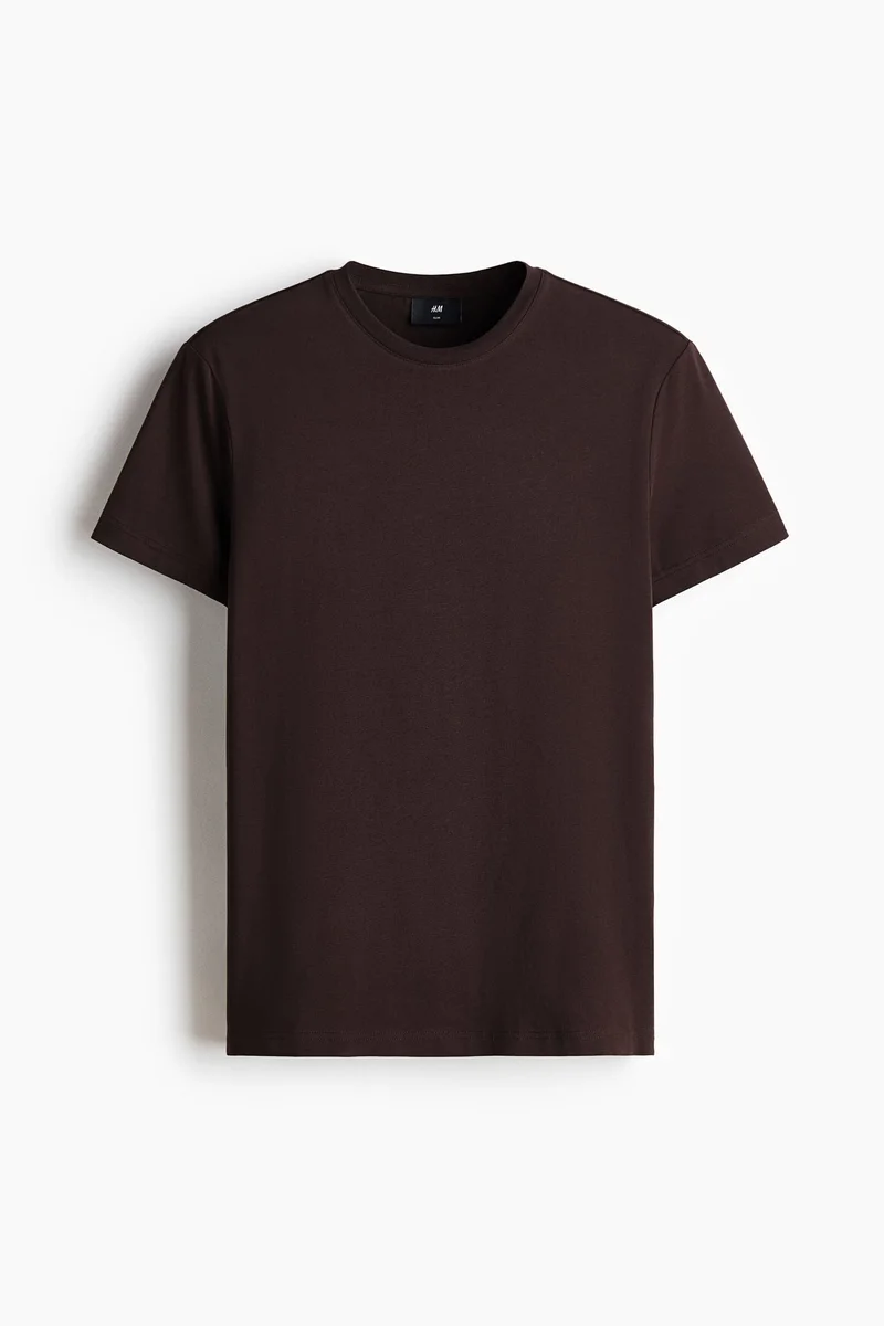 H&M Round-neck T-shirt Slim fit