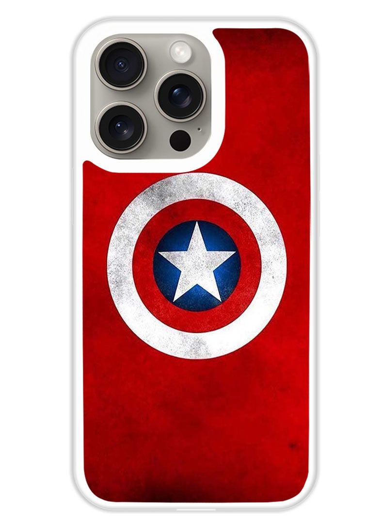 Theodor Protective Case Cover For APPLE IPHONE 15 Pro Cap (White Bumper) - Image 1