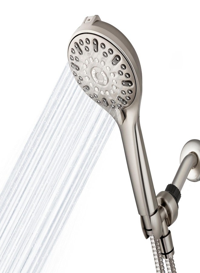 Waterpik ShowerClean Pro Hand Held Shower Head High Pressure Rinser With Built-in Power Jet -Wash, Shower -Cleaner In Brushed Nickel, QCM-769ME - Image 1