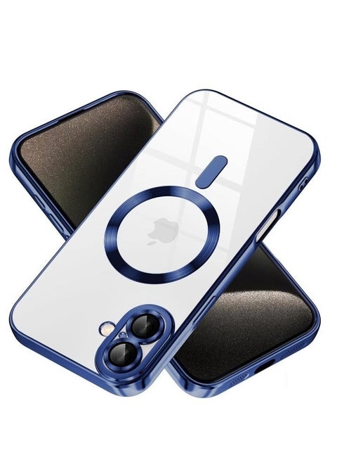 iPhone 16 Magnetic Case â Compatible with MagSafe, Built-in Camera Protector, Soft TPU Anti-Scratch, Shockproof Slim Clear Case for iPhone 16 (6.1 Inch) â Durable, Lightweight Protection
