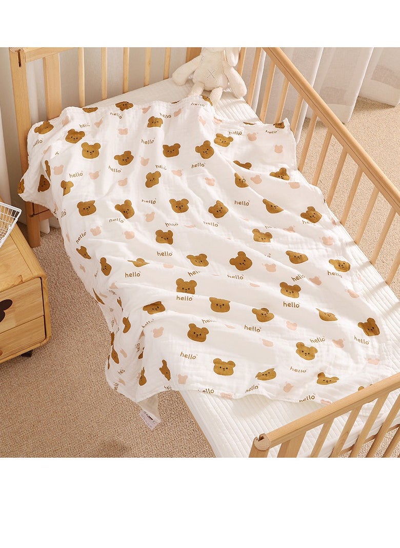 MIXDE Bath Towel,Cotton Towel for Newborn,Highly Absorbent Bathrobe Blanket,Baby Swaddling Quilt Bath Towel,Baby Swaddle Blanket 110*110cm 