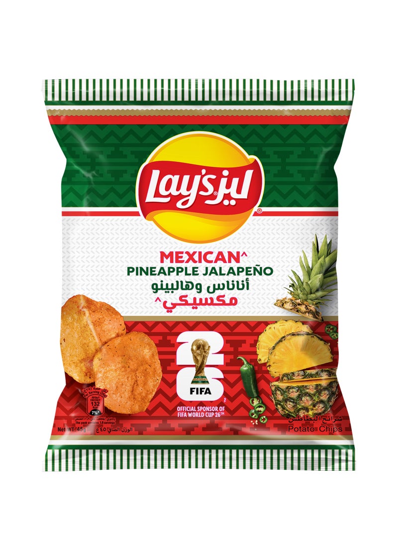 Lay's Mexican Pineapple Jalapeno Potato Chips - Image 1