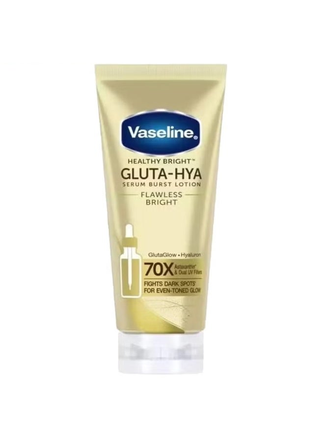 Vaseline Healthy Bright Gluta-Hya Serum Burst Lotion Flawless Bright 70X More Powerful than Vitamin C - 300ml
