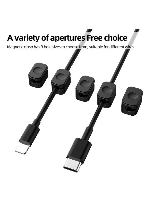 THUGFIT  Magnetic Cable Organizer Dock for Desks Winder Stand Rubber Desk Cable Clips Management  | Best Price UAE
