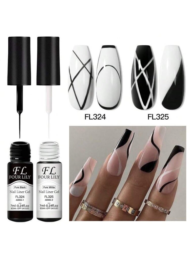 ​جل الرسم المعدني للأظافر (Metal Cable Glue) - فضي ميتاليك ثلاثي الأبعاد - تأثير المرآة السائل لفن الأظافر الاحترافي - سهل الاستخدام ويدوم طويلاً - Image 1