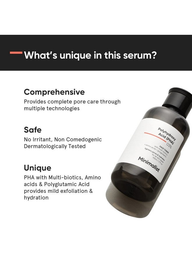 منيماليست تونر الوجه الخالي من الكحول بنسبة 3%، 150 مل | شد المسام وتقشير خفيف للبشرة الدهنية والمعرضة لحب الشباب والحساسة والعادية | تونر مرطب للوجه لبشرة متوهجة، عبوة من قطعة واحدة  - Image 3