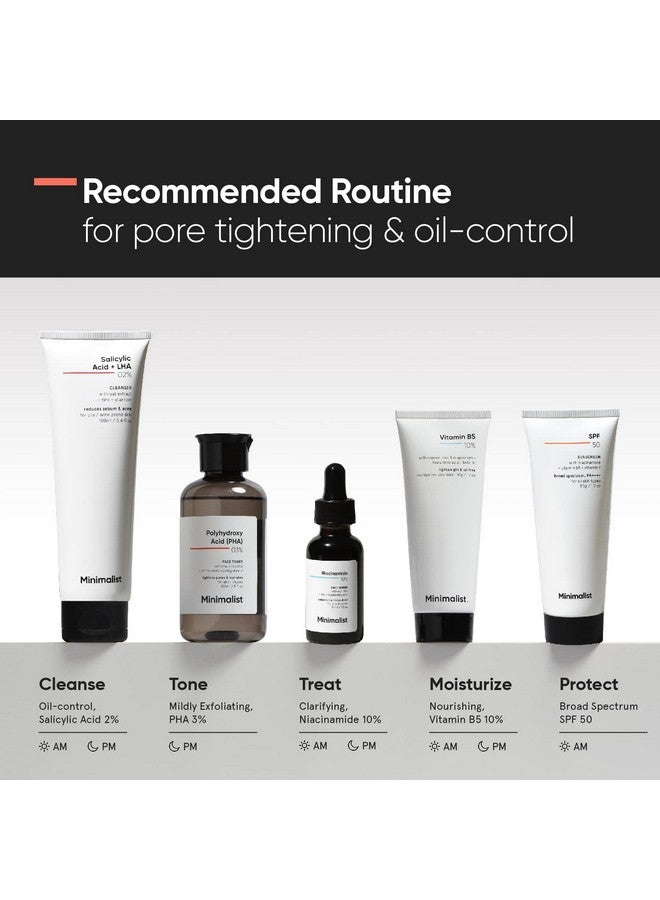 منيماليست تونر الوجه الخالي من الكحول بنسبة 3%، 150 مل | شد المسام وتقشير خفيف للبشرة الدهنية والمعرضة لحب الشباب والحساسة والعادية | تونر مرطب للوجه لبشرة متوهجة، عبوة من قطعة واحدة  - Image 4