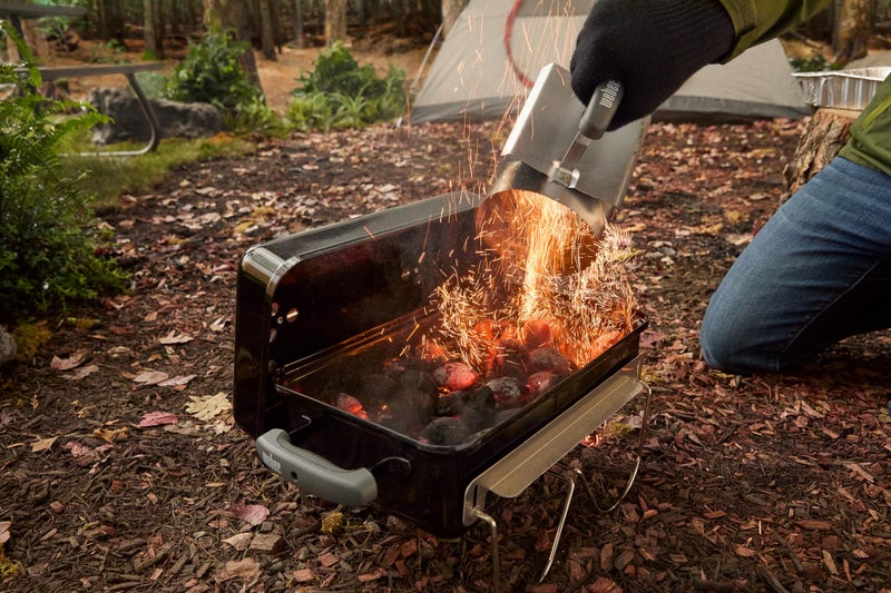 Weber Goâ€‘Anywhere Charcoal Grill â€“ Compact Portable BBQ Grill for Camping, Tailgating & Outdoor Cooking with 2â€‘Piece Cooking Grate & Precise Airflow Dampers - Image 2