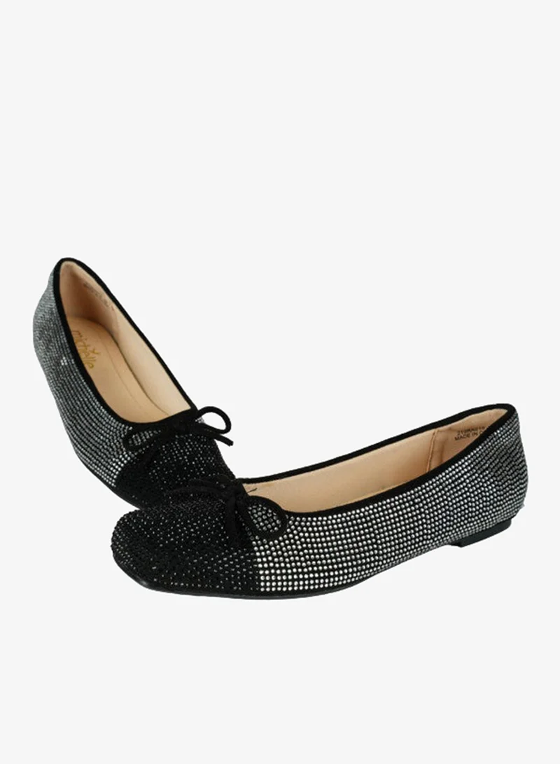 092-2693 Michelle Morgan Ladies Flat Casual Shoes 219RA016 Black