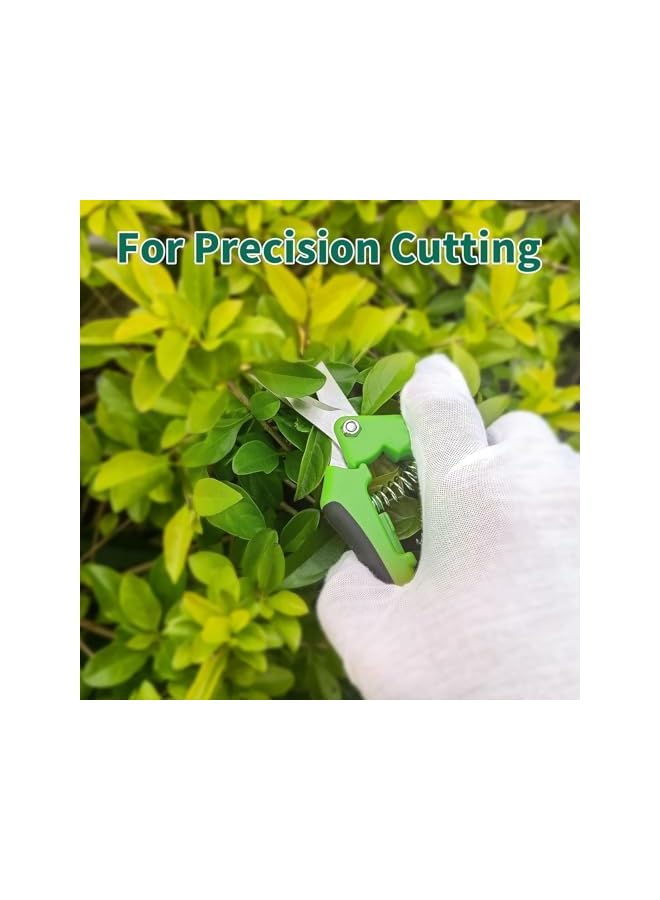 promass 1-Pack Pruning Shears, 6.5'' Gardening Hand Pruner, Professional Pruning Scissors with Straight Stainless Steel Precision Blades - Image 2