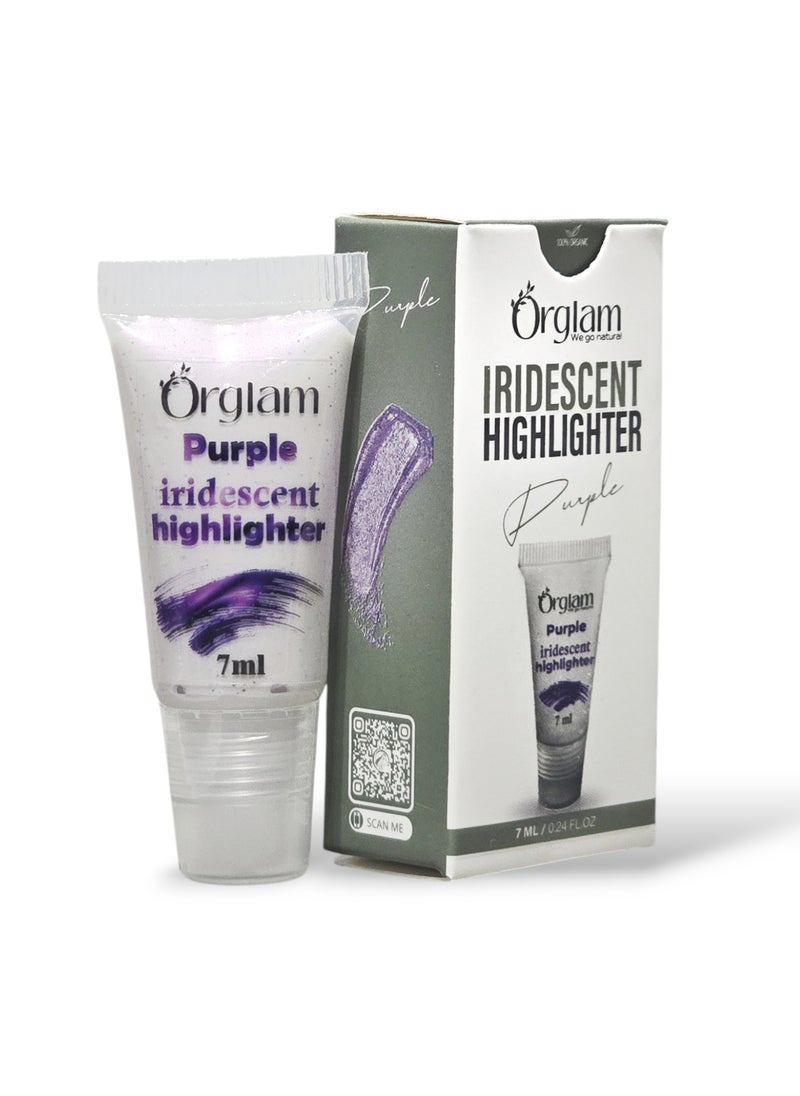 Orglam Purple Iridescent face Highlighter-7ml  - Image 1