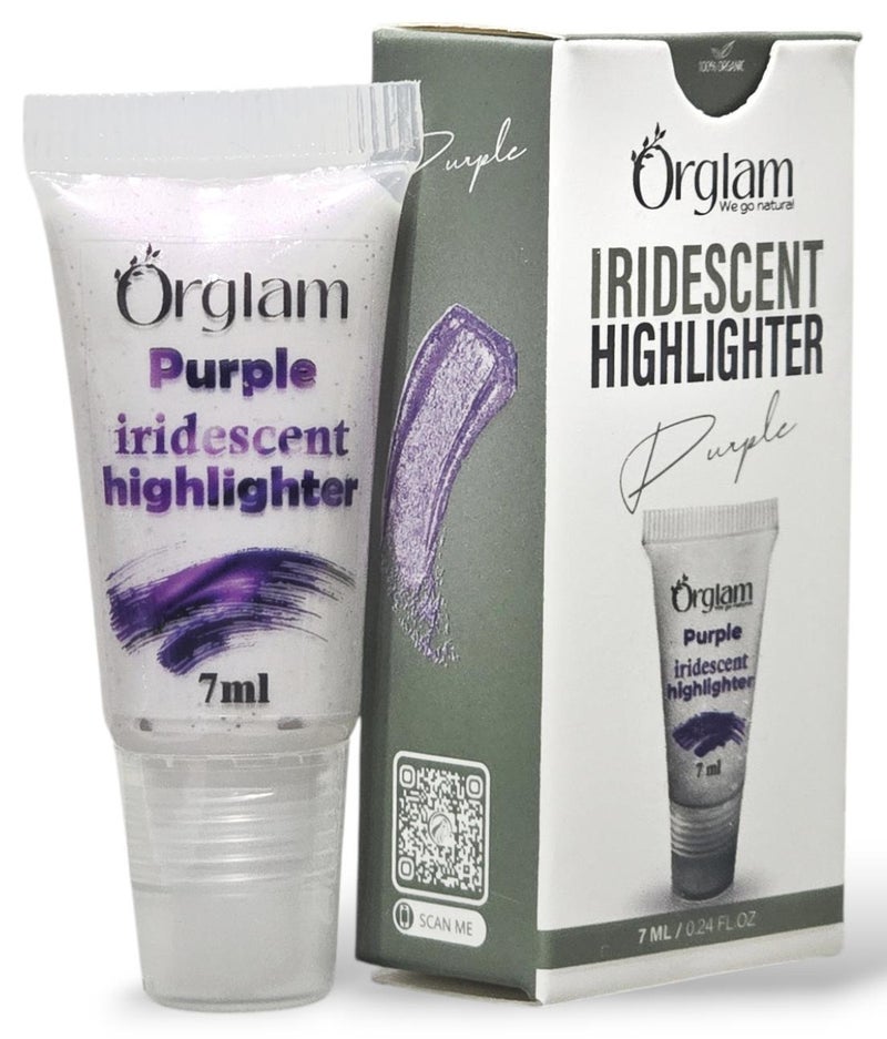 Orglam Purple Iridescent face Highlighter-7ml - Image 1